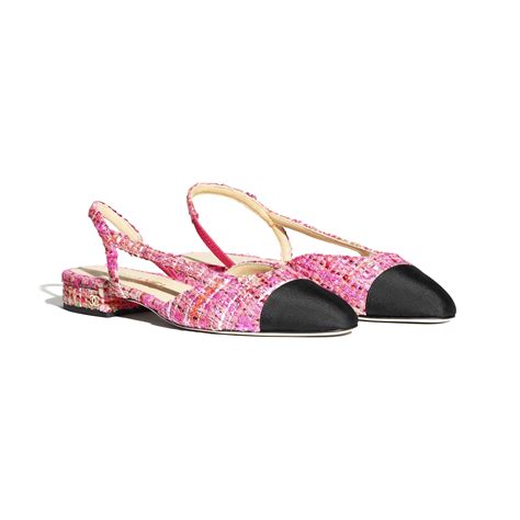 chanel pink sling back|Chanel style slingback flats.